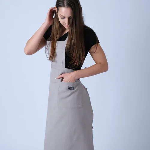 Vista 4 de makemake Tools Split-Leg Waterproof Unisex Pottery Apron for Pottery Artist Ceramic Coveralls Claypron Florist Gown