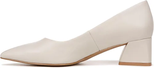 Vista 15 de Franco Sarto Women's Racer Pointed Toe Block Heel Pumps Zapatilla Ballet Rosa Claro Gamuza
