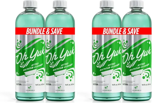 Vista 9 de Oh Yuk limpiador para sistema de bañera de hidromasaje 16 onzas Deeps Cleans Jets, Dissolves Body Oils & Soap Scum, 15-Minute Cycle, Lab Tested