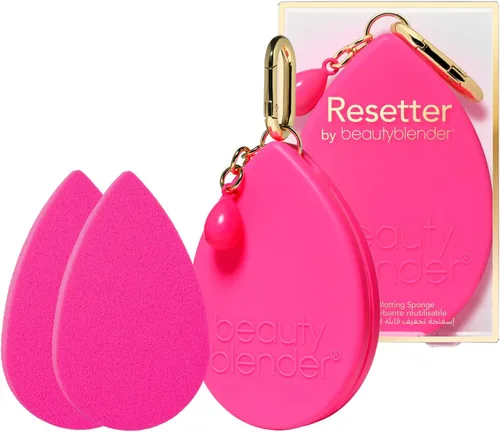 Vista 5 de Beautyblender® Blotterazzi® Pro - Esponja reutilizable para maquillaje, incluye espejo compacto, re-texturiza el maquillaje, absorbe el exceso