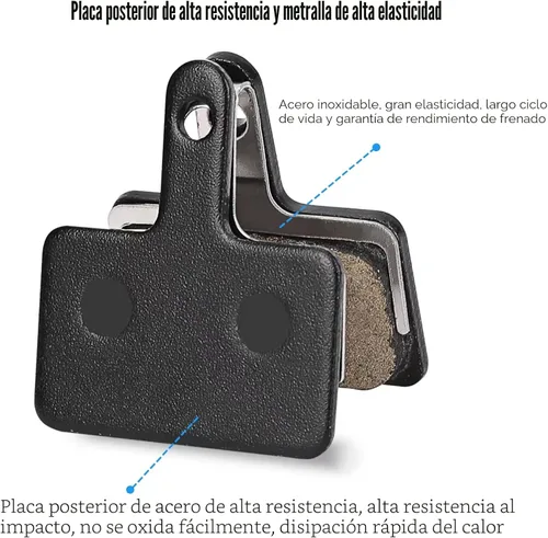 Vista 3 de 4 pares de pastillas de freno para bicicleta, pastillas de freno para bicicleta con herramientas de instalación compatibles con pastillas de freno