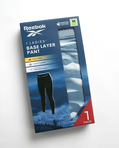Vista 2 de Reebok Leggings de rendimiento para mujer - Pantalones deportivos de yoga de capa base (S-XL)