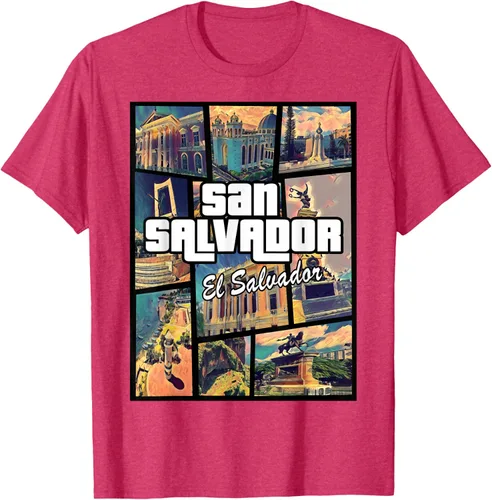 Vista 30 de Camiseta Orgullosa de San Salvador Capital El Salvador