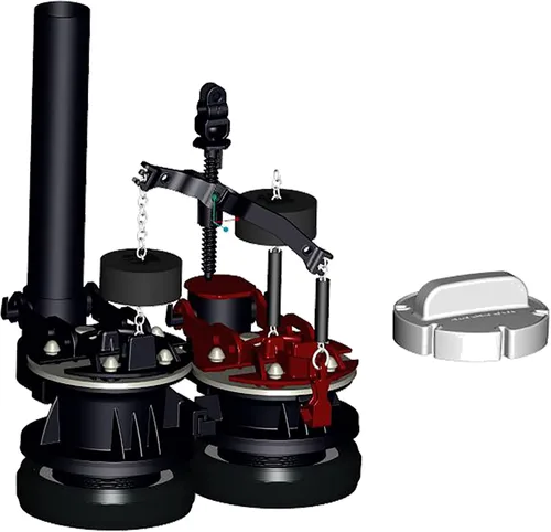 Vista 2 de American Standard VorMax - Repuesto de válvula de descarga de inodoro, montaje completo