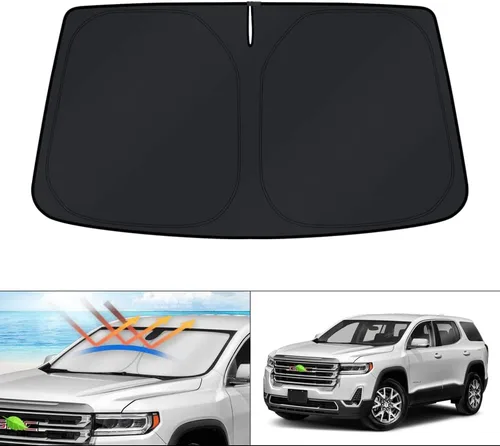 Vista 144 de KUST Parasol para parabrisas para BMW X1 F48 2016, 2017, 2018, 2019, 2020, 2021, 2022, accesorios de ajuste personalizado, parasol plegable
