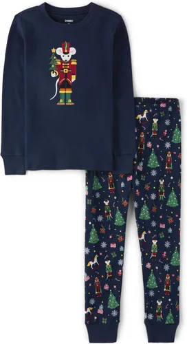 Vista 18 de Gymboree Conjunto de pijama unisex de algodón de Navidad de 2 piezas, niño grande, niño pequeño, gimnasio para bebé