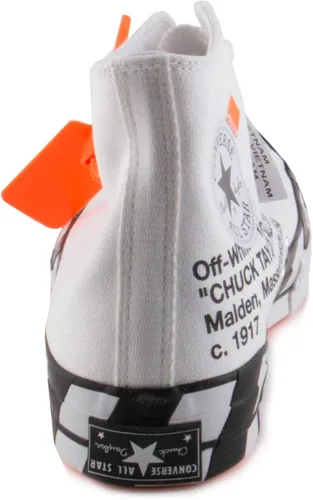 Vista 4 de Converse Mens Chuck 70 Blanco Blanco Hola BlancoConoNegro Lona