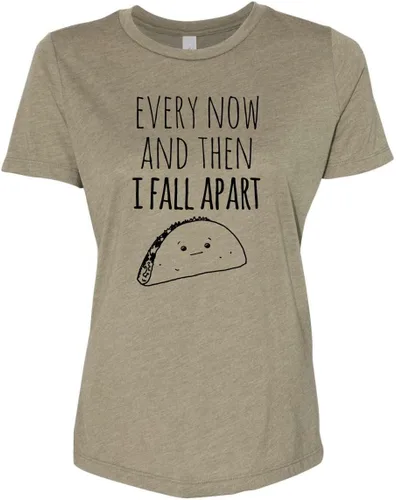 Vista 6 de Cute Women's Screen Printed Crew Neck Tee, Shirts With Sayings, Dusty Blue or Olive