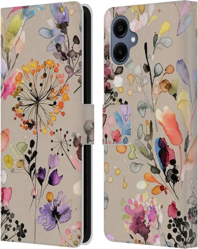 Vista 103 de Head Case Designs Officially Licensed Ninola Beige Wild Grasses Leather Wallet Case Compatible with Samsung Galaxy A07 4G