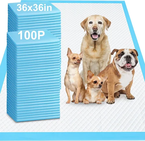 Vista 17 de Gimars - Almohadillas de carbón para orina de perros con control de olores 4XL, extragrandes de 36 x 36 pulgadas, 9 capas extra absorbentes, a