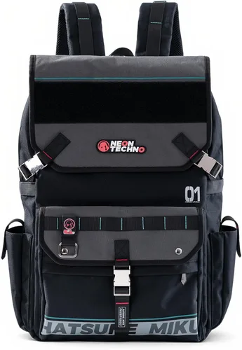 Vista 10 de x Mochila de viaje Hatsune Miku Collaboration para mujer y hombre, Anime