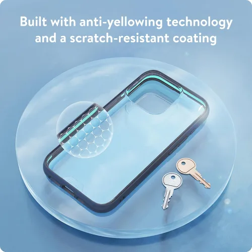 Vista 5 de Mous Funda para iPhone 15 Clear – Clarity – Funda protectora para iPhone 15 – Resistente a los arañazos – Diseño transparente y delgado – Funda
