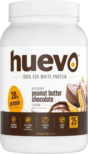Vista 8 de Huevo Egg White Protein Powder, 20g per Scoop, Vanilla, Dairy Free, 25 serv 20g Protein Per Scoop, No Whey, Dairy Free, No Added Sugar, Lactose