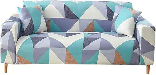 Vista 33 de HOOBUY Funda de sofá estampada, Funda elástica para sillón, funda de sofá biplaza con patrones para sillón con cojines de 2 plazas, Juego de sofá Bd