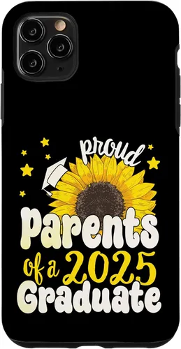 Vista 13 de iPhone 16 Parents of a 2025 Graduate 25 Senior Graduation Sunflower Case