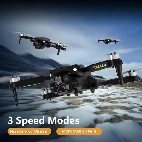 Vista 6 de Toladrone TD12LCD Drone con pantalla LCD Control remoto Motor sin escobillas WiFi Transmisión en tiempo real Drones para adultos Dron con cámara