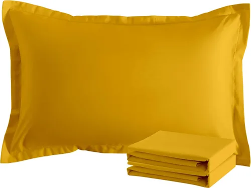 Vista 62 de NTBAY Fundas de almohada estándar, paquete de 2 fundas de almohada de microfibra cepillada de 20 x 26 pulgadas, súper suaves y acogedoras