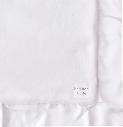 Vista 2 de Manta de seguridad ultrasuave Lovey – Baby Essentials, Newborn Essentials, Manta de forro polar ultrasuave con ribete satinado – 16 x 16 pulgadas
