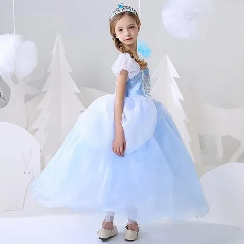 Vista 4 de Kidswant Toddler Baby Girls Luxury Princess Party Halloween Cosplay Costume Dress Up with Accessorries