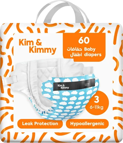 Vista 20 de Kim & Kimmy Pañales ecológicos, talla 2, 9-18 libras, 72 pañales – Protección contra fugas de 12 horas, sin erupciones, hipoalergénicos, ultrasuaves
