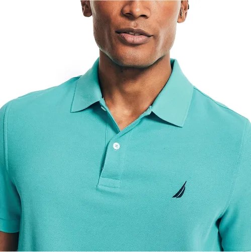 Vista 3 de Nautica Polo para hombre de ajuste clásico de ajuste sostenible