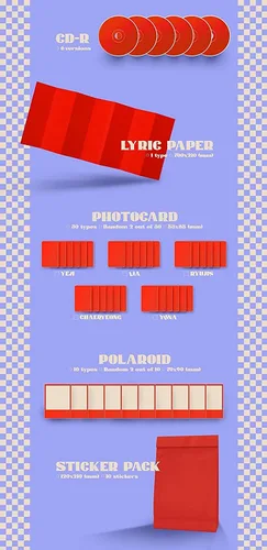 Vista 3 de ITZY - Crazy in Love [YUNA ver.] (1er álbum) Álbum+Pre Order Limited Folded Poster+CulturaRegalo coreano