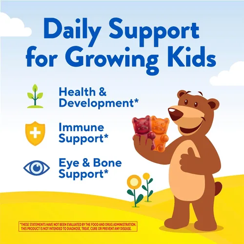 Vista 9 de L'il Critters Gummy Vites Multivitaminas Diarias para Niños Sabores de Frutas Surtidos para Edades 2+ Niños Pequeños y Niños, Vitamina Gomosa
