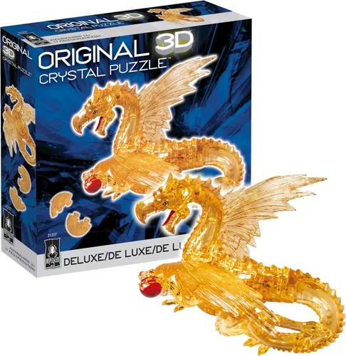 Vista 12 de BePuzzled Dragon Deluxe - Rompecabezas de cristal 3D original, a partir de 12 años
