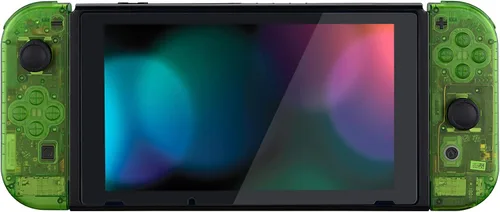 Vista 8 de eXtremeRate - Placa trasera para Nintendo Switch Console, NS Joycon con carcasa de mando de mano con botones de juego completo, carcasa de repuesto