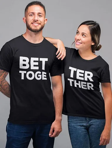 Vista 3 de Better Together - Camisas a juego para parejas regalos para él y ella trajes de pareja