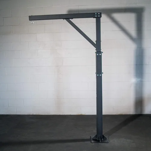 Vista 7 de Titan Fitness Soporte de boxeo para bolsa pesada, árbol único ajustable de 7 pies 4 pulgadas a 8 pies 6 pulgadas, entrenamiento de 360 grados