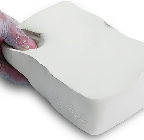 Vista 8 de ReArt Arcilla de modelado Air Dry 3.3 libras, para esculpir, lanzamiento de ruedas, construcción a mano, arcilla de modelado multiusos (gris)