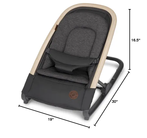 Vista 11 de Maxi-Cosi Kori - Asiento mecedor de bebé 2 en 1 para bebés, silla mecedora portátil, grafito clásico