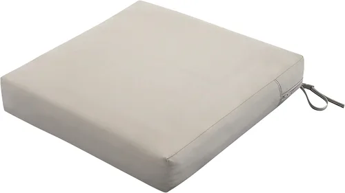 Vista 21 de Classic Accessories Ravenna - Cojín de asiento de patio resistente al agua de 21 x 19 x 5 pulgadas, verde azulado, cojín de sofá de dos plazas