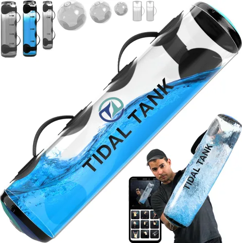 Vista 12 de Tidal Tank Tube - La bolsa Aqua Bag original - Bolsa de peso de agua de hasta 49 libras - Bolsas de arena ajustables para entrenamiento alternativo