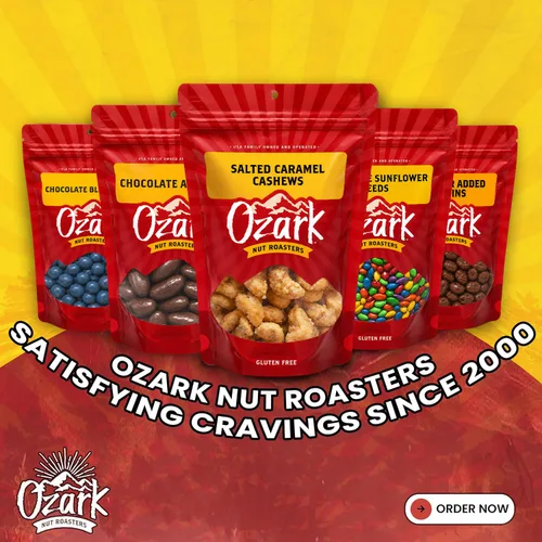 Vista 5 de OZARK NUT ROASTERS: Semillas de girasol de chocolate, aperitivos cubiertos de chocolate, semillas de girasol confitadas gourmet de clase mundial