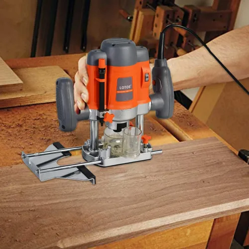 Vista 5 de Lotos ER001 Enrutador Eléctrico de Inmersión para Madera con Borde, 110/120V