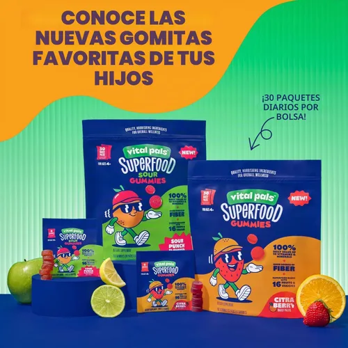 Vista 6 de Citra-Berry - Gomitas superalimentos para niños, 30