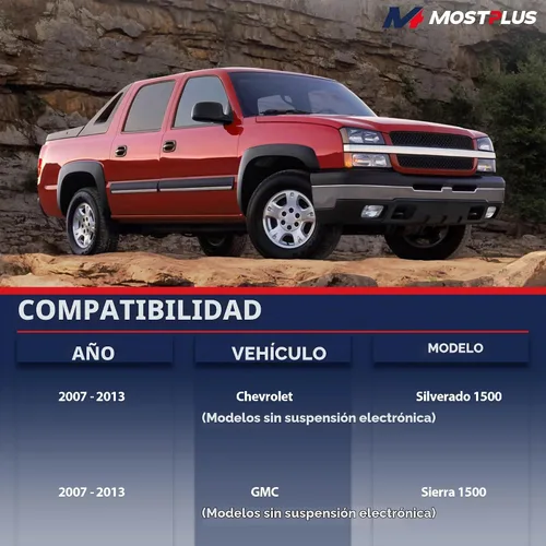 Vista 9 de MOSTPLUS 189105 139105 Conjunto completo de puntal delantero compatible con Chevy Silverado/GMC Sierra 1500 2007-2013 (juego de 2)