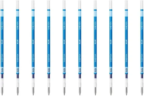 Vista 22 de Zebra BRNJK5BK - Recambio para bolígrafo, Sarasa, NJK-0.5, negro, 10