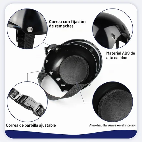 Vista 5 de Enjoying - Casco para perros pequeños, casco para perros pequeños, cascos para perros pequeños, cascos para perros pequeños, gatos, viajes Negro