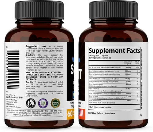 Vista 6 de SANDHUHERBALS Cápsulas de Shilajit para Hombres y Mujeres Mezcla Pura del Himalaya con Ashwagandha Suplemento de Alta Potencia y Energía