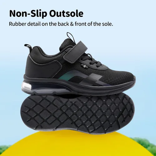 Vista 4 de DREAM PAIRS Zapatos para niños y niñas, tenis para correr o correr