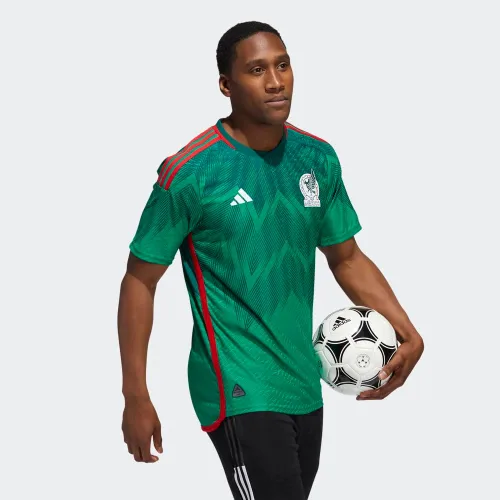 Vista 4 de adidas México 22 Home Authentic Jersey Hombre