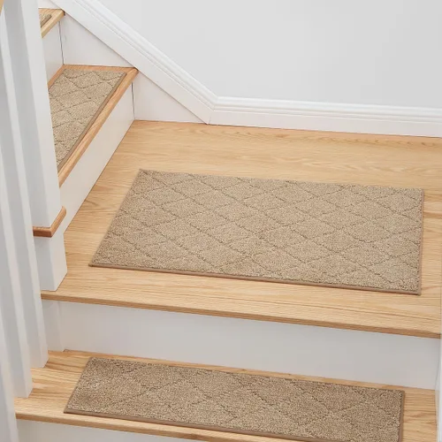 Vista 4 de MBIGM Alfombra antideslizante para peldaños de 20 x 32 pulgadas, tapete a juego de felpa suave, cómoda, antideslizante, antideslizante, color gris