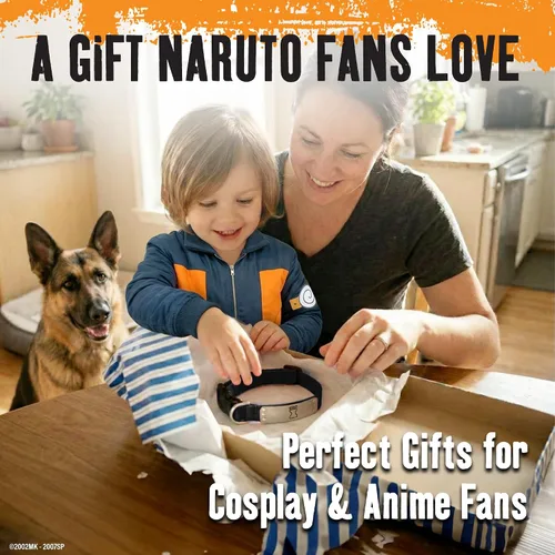 Vista 6 de Collar de perro Naruto para perros grandes, medianos, pequeños y XS: collar para perros de anime con licencia oficial de Naruto Shippuden Arena