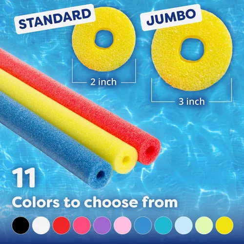 Vista 4 de In The Swim Fideos de piscina – Fideos de espuma grandes suaves para mayor flotabilidad – Dispositivo de entrenamiento flotante, ayuda