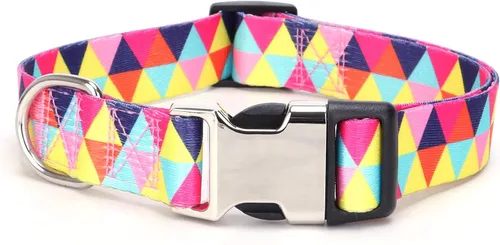 Vista 6 de Collares para perros pequeños, con patrón de impresión 3D, de nailon suave, ajustables, para perros pequeños, medianos, grandes, hembra, niño 1