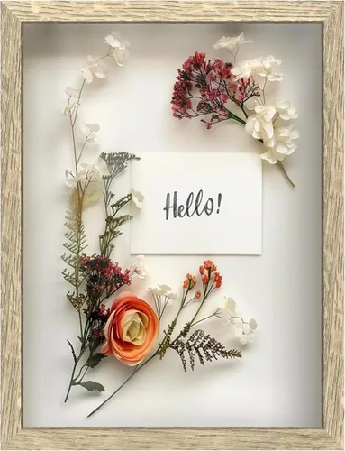 Vista 16 de FrameWorks Marco de Caja de Sombra de Madera Negra de 8" x 8" – Vitrina con Parte Trasera de Fieltro Suave, Caja de Memoria con Vidrio Templado