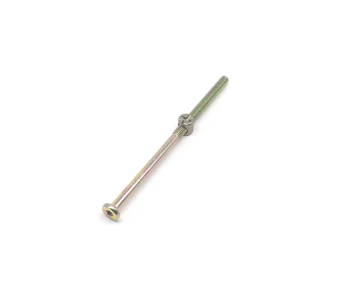 Vista 2 de Pernos y tuercas para litera, paquete de 12 tornillos de llave hexagonal M6x120mm y tuercas de barril para muebles, sillas, cunas, cunas con llave